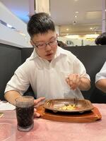 １日目の夕食です。即決‼︎人生初の体験です。完食!!
